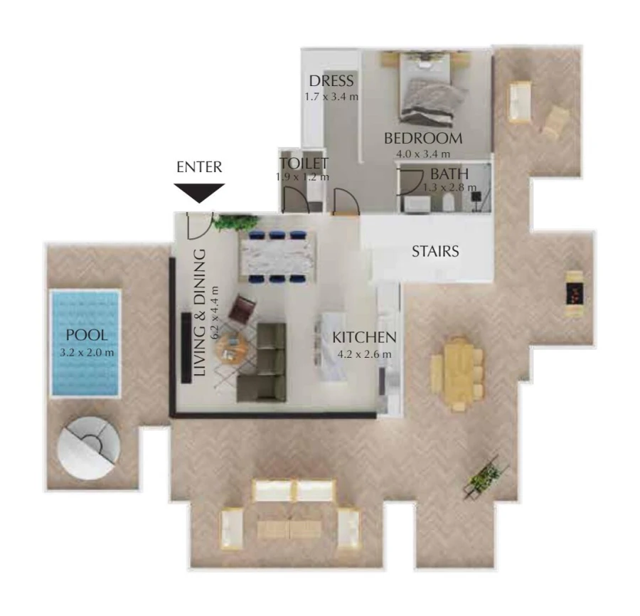 3 BR — 3 Bedroom Skyvillas Type 2