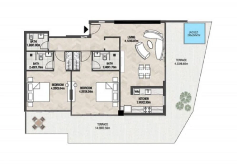 2 BR — 2 Bedroom Type 3