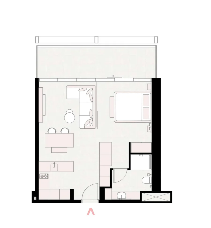1 BR — UNIT type 5