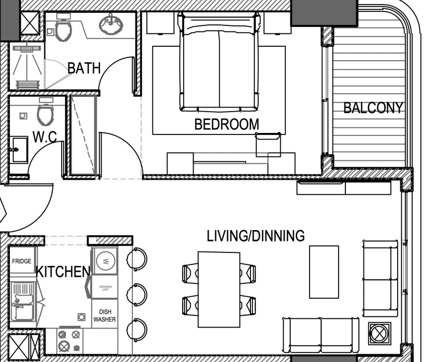 1 BR — 1 Bedroom