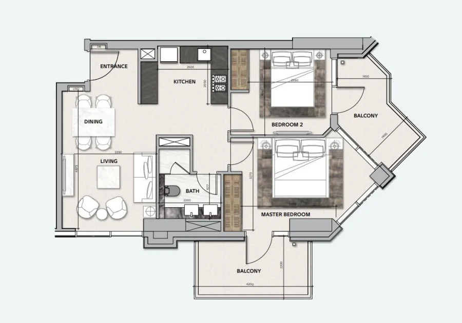 2 BR — 2 Bedroom