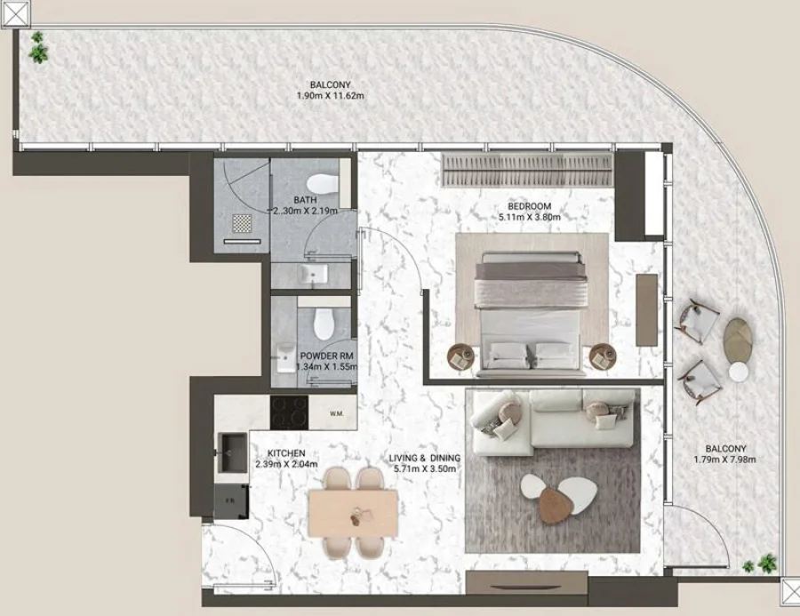 1 BR — 1 Bedroom SIGNATURE SUITE TYPE 2