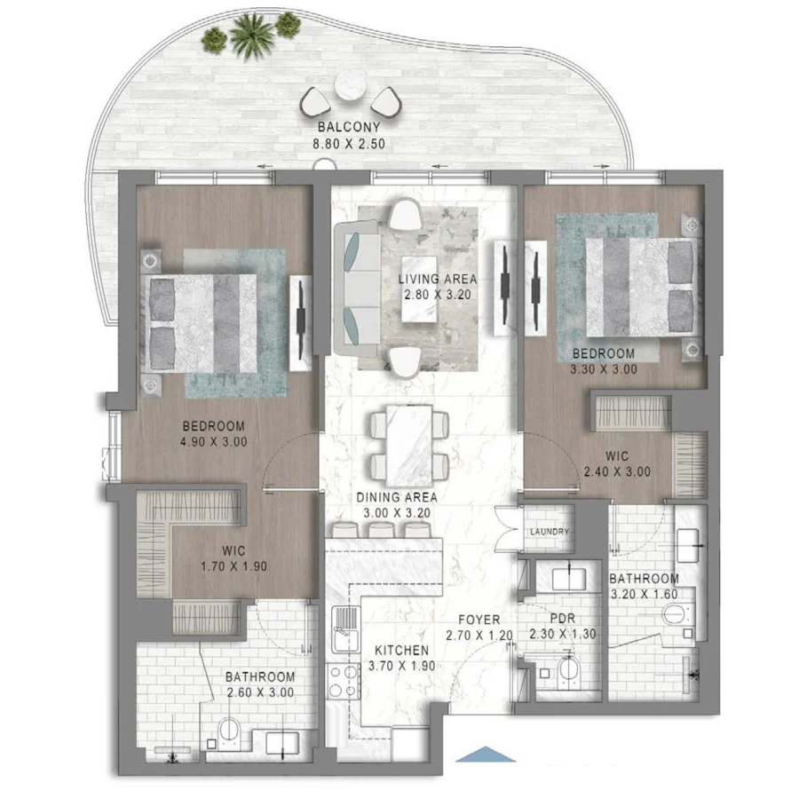 2 BR — 2Bedroom Type B4