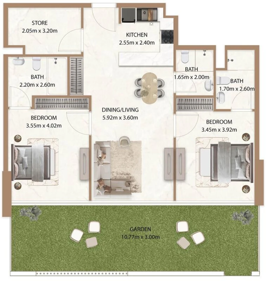 2 BR — 2 Bedroom