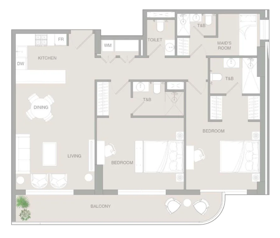 2 BR — 2.5 Bedroom Type A