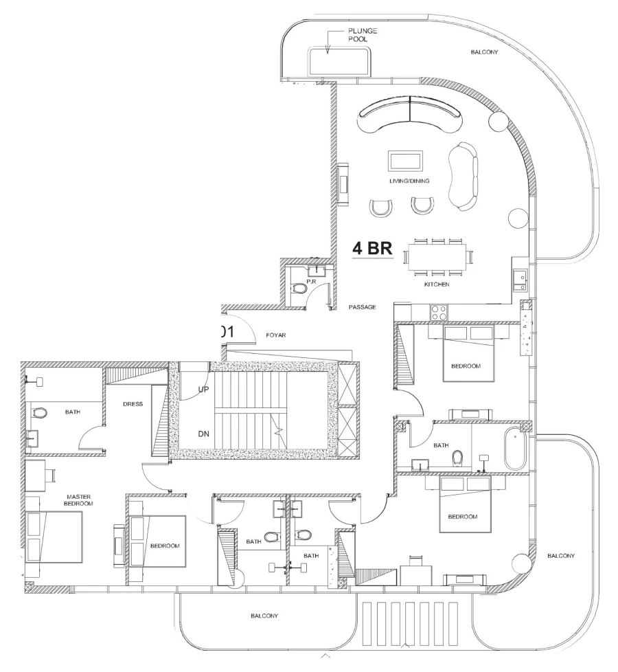 4 BR — 4 Bedroom