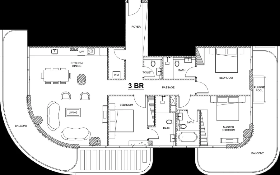 3 BR — 3 Bedroom