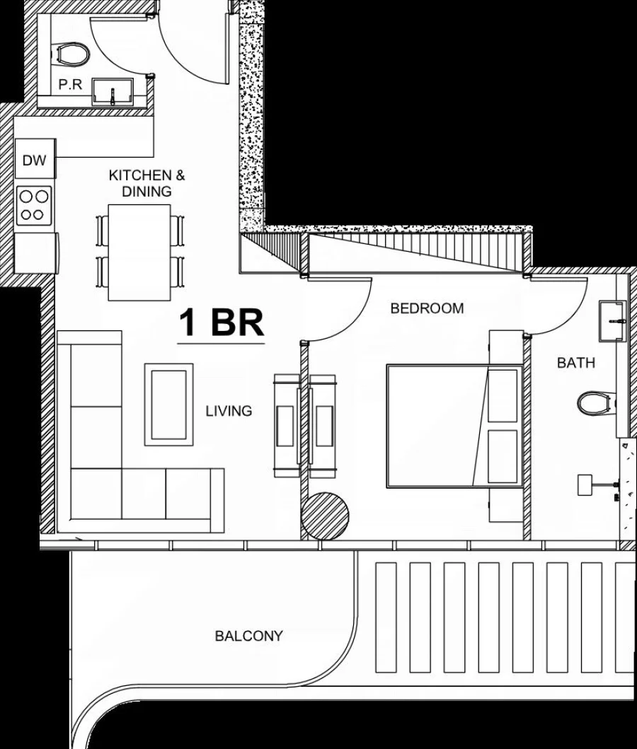 1 BR — 1 Bedroom