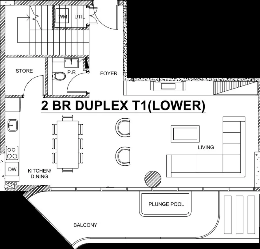 2 BR — 2 Bedroom Duplex