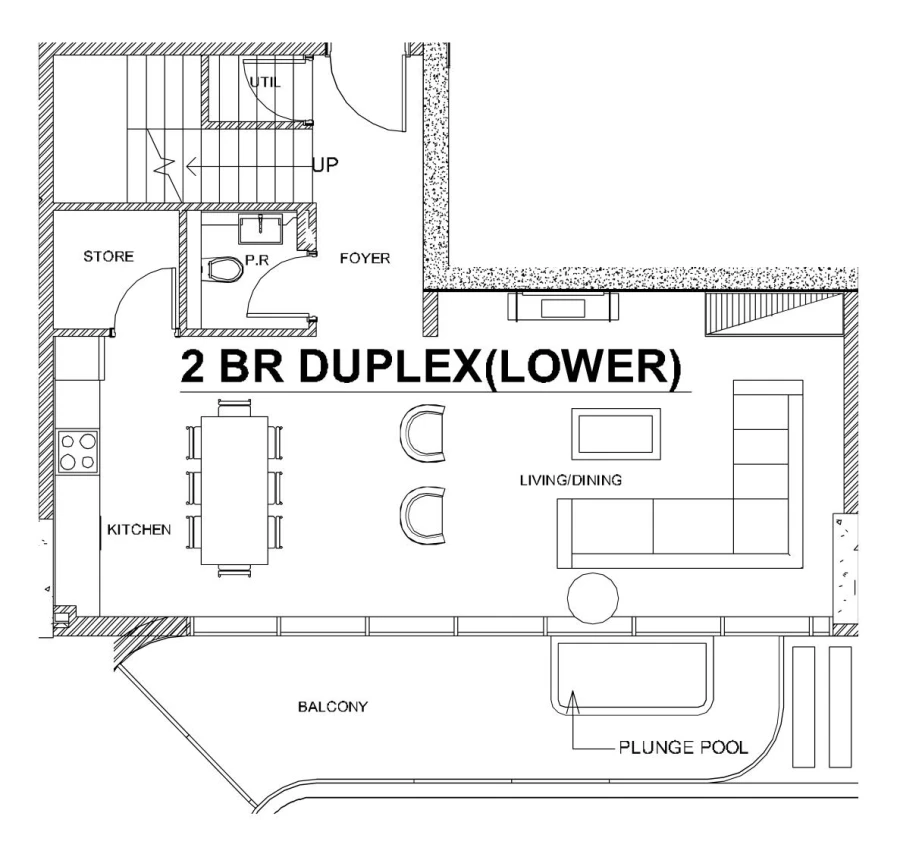 2 BR — 2 Bedroom Duplex