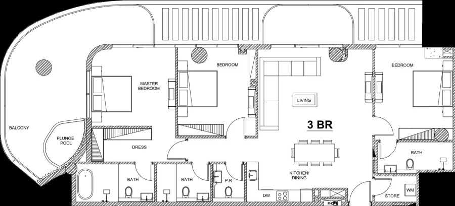 3 BR — 3 Bedroom