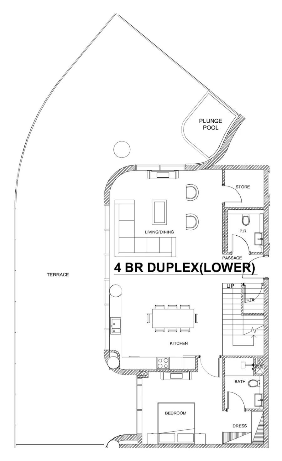 4 BR — 4 Bedroom Duplex