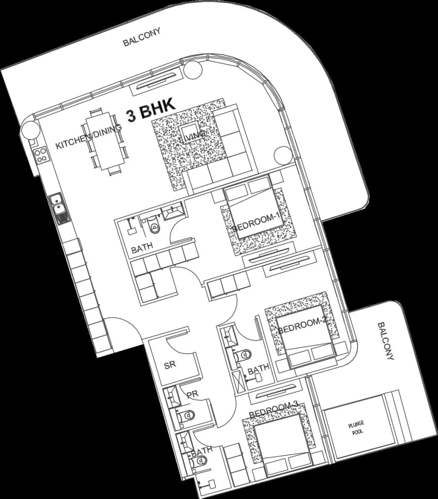 3 BR — 3 Bedroom