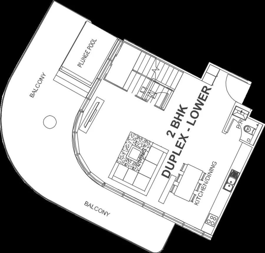 2 BR — 2 Bedroom Duplex