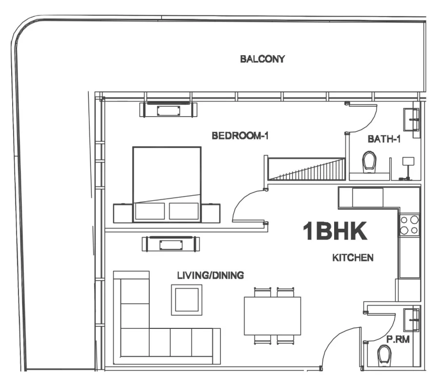 1 BR — 1 Bedroom