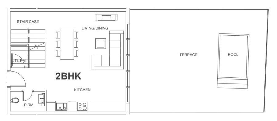 2 BR — 2 Bedroom Duplex