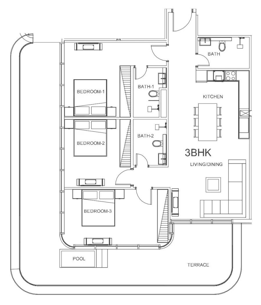 3 BR — 3 Bedroom