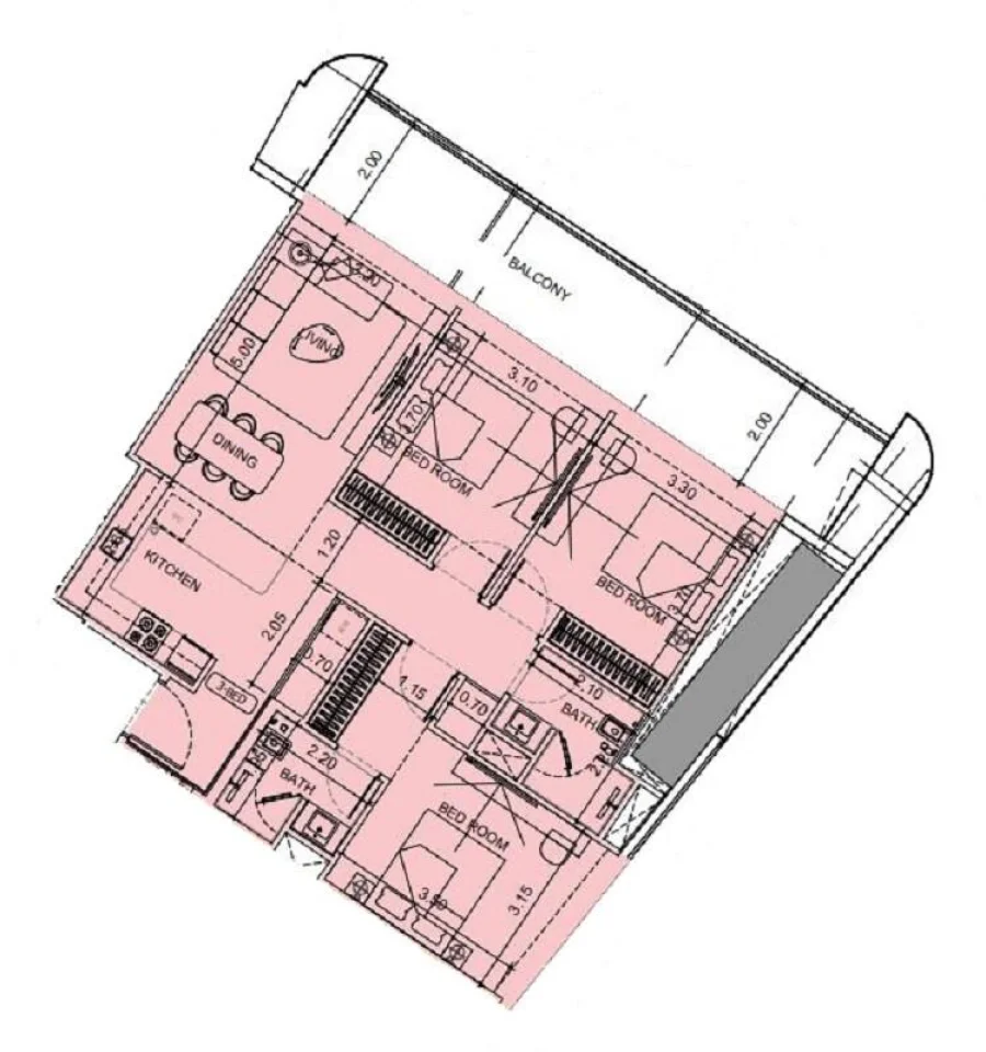 3 BR — 3 Bedroom
