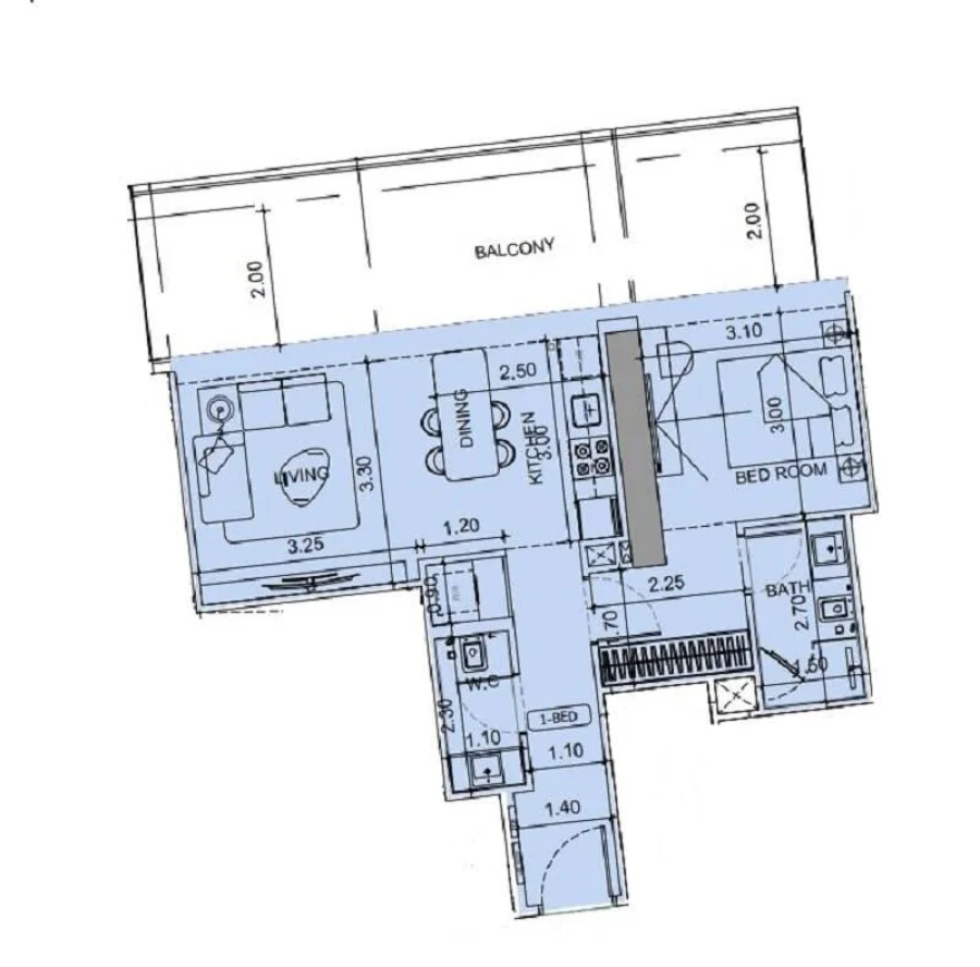 1 BR — 1 Bedroom