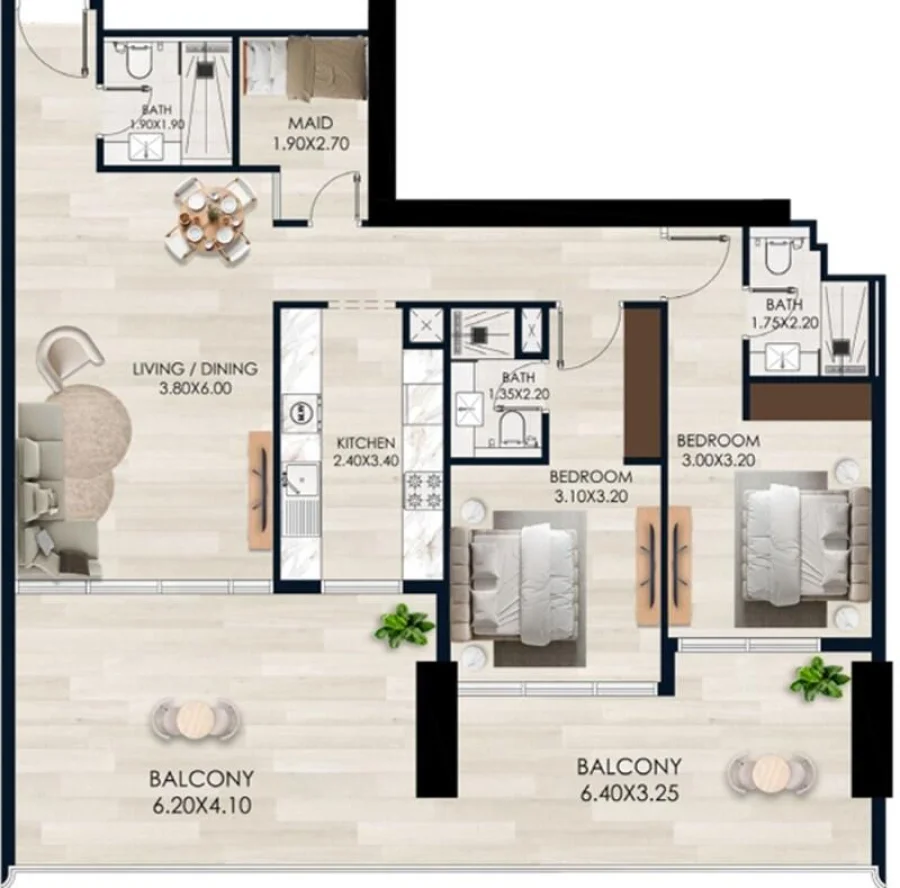 2 BR — 2 Bedroom