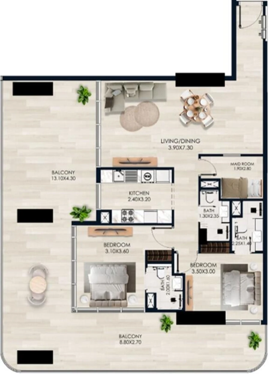 2 BR — 2 Bedroom