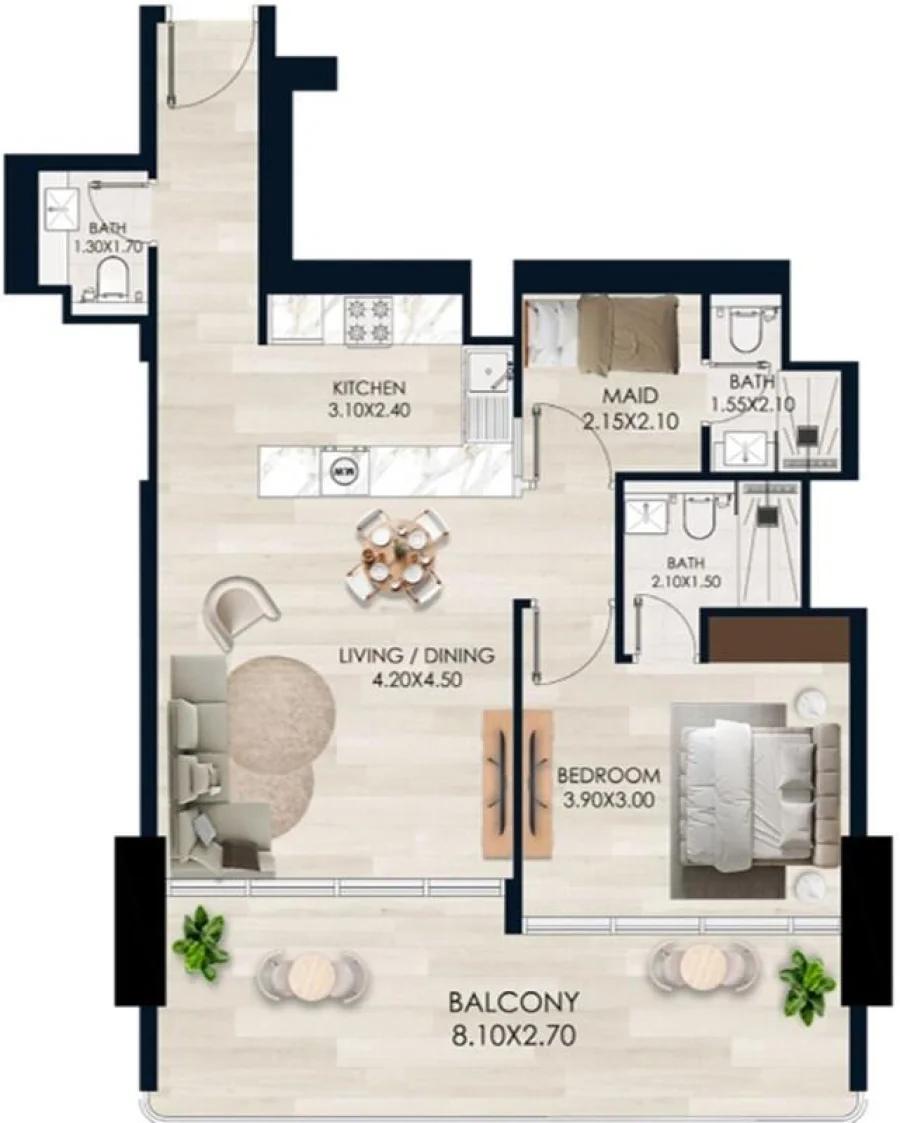 1 BR — 1 Bedroom