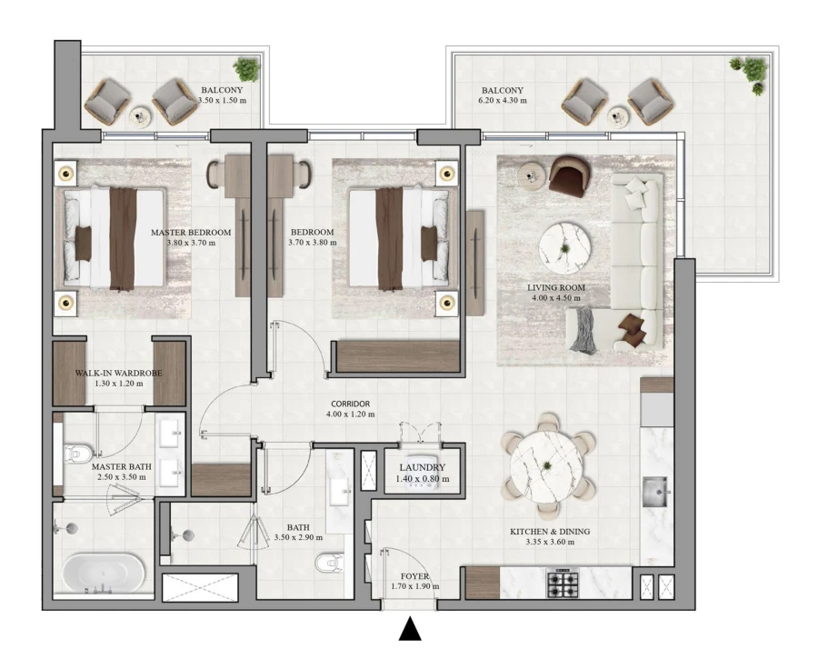 2 BR — 2 Bedroom Type 3