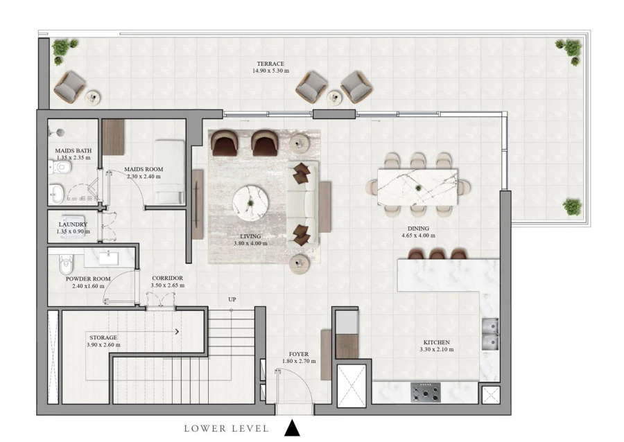 3 BR — 3 Bedroom Townhouse Type 1