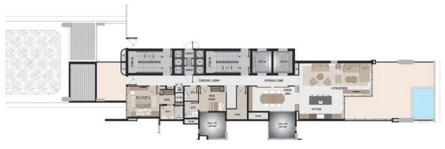 4 BR — 4 Bedroom Duplex Type 4F