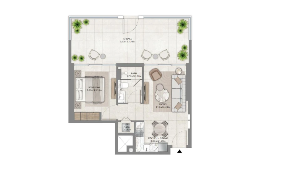1 BR — 1 Bedroom Apartment