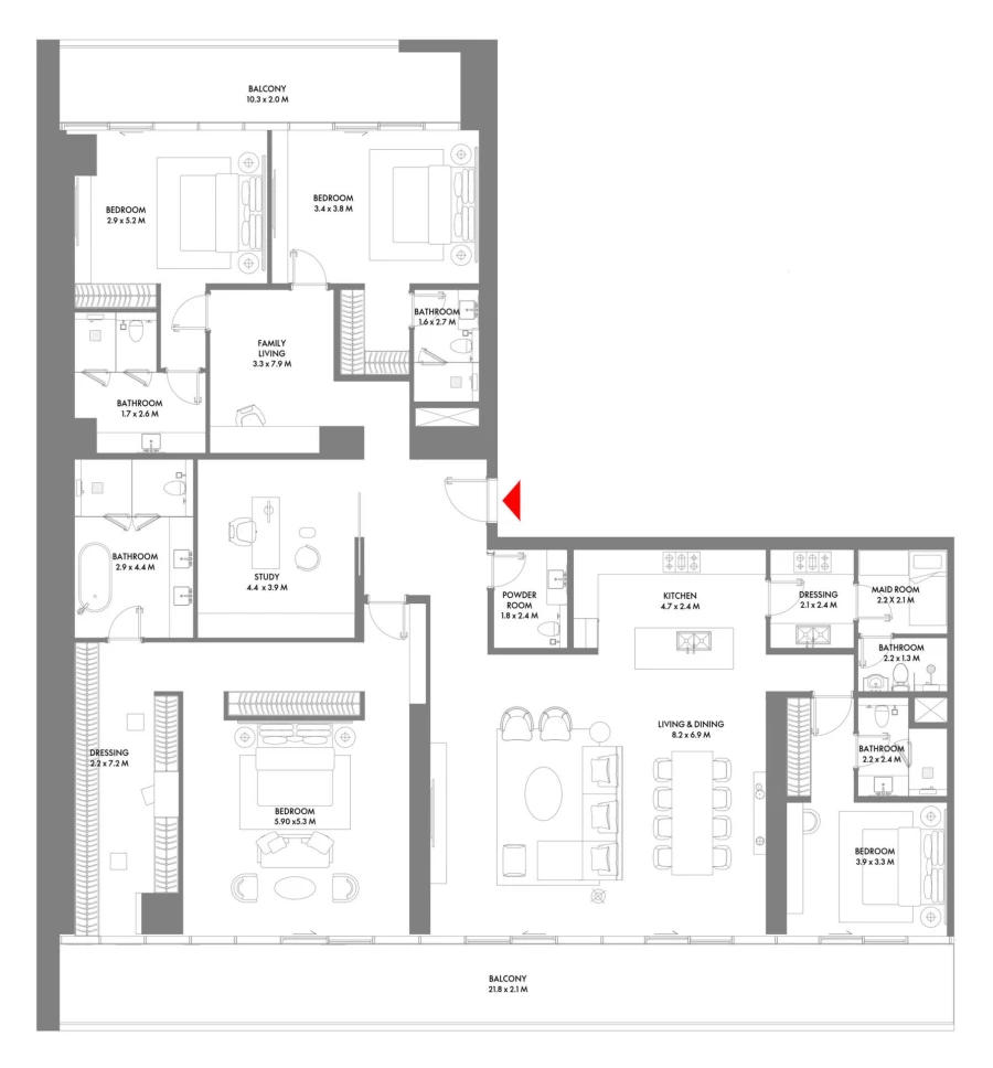 4 BR — 4 Bedroom Type B