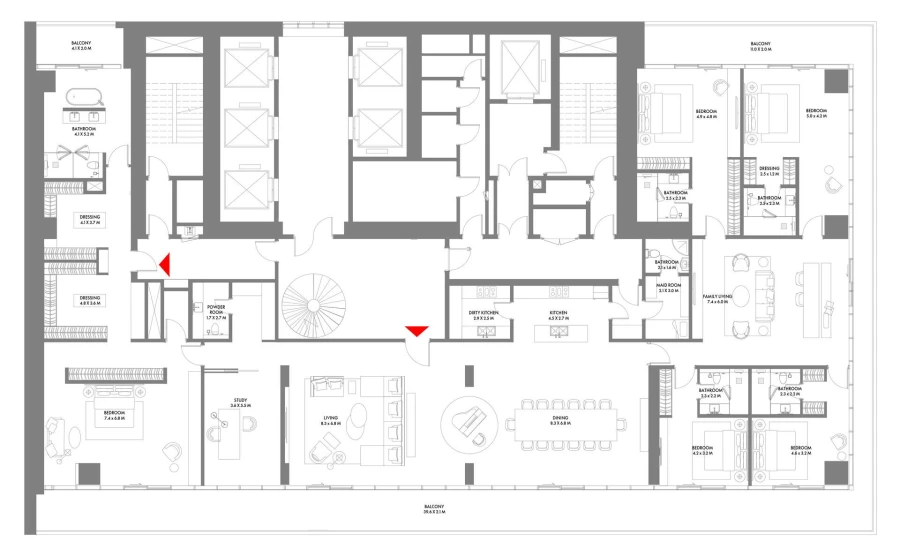 5 BR — Presidential Suite