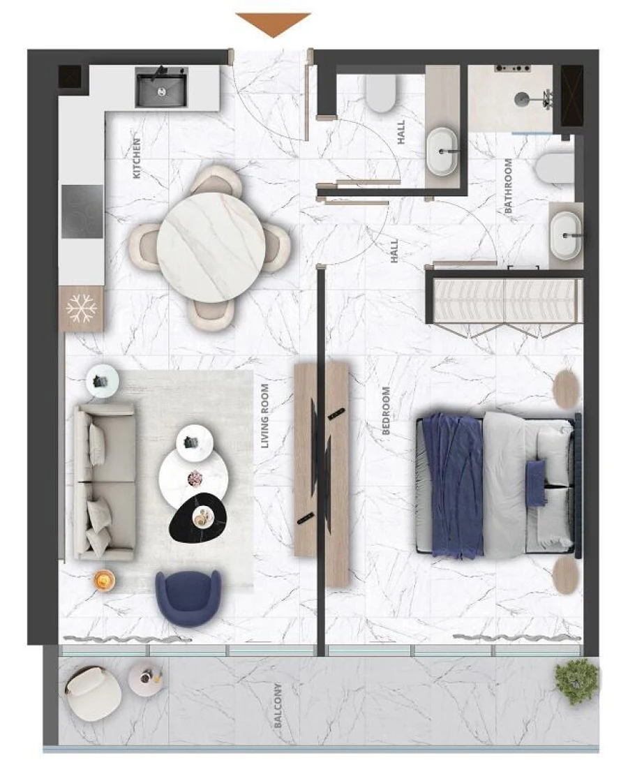 1 BR — 1 Bedroom