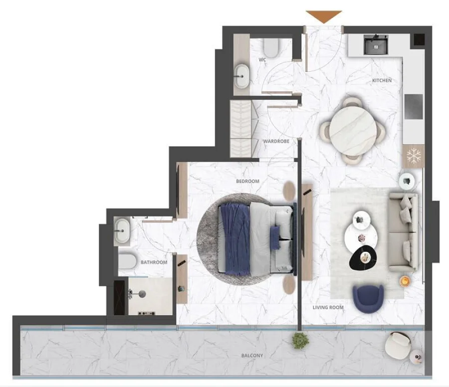 1 BR — 1 Bedroom