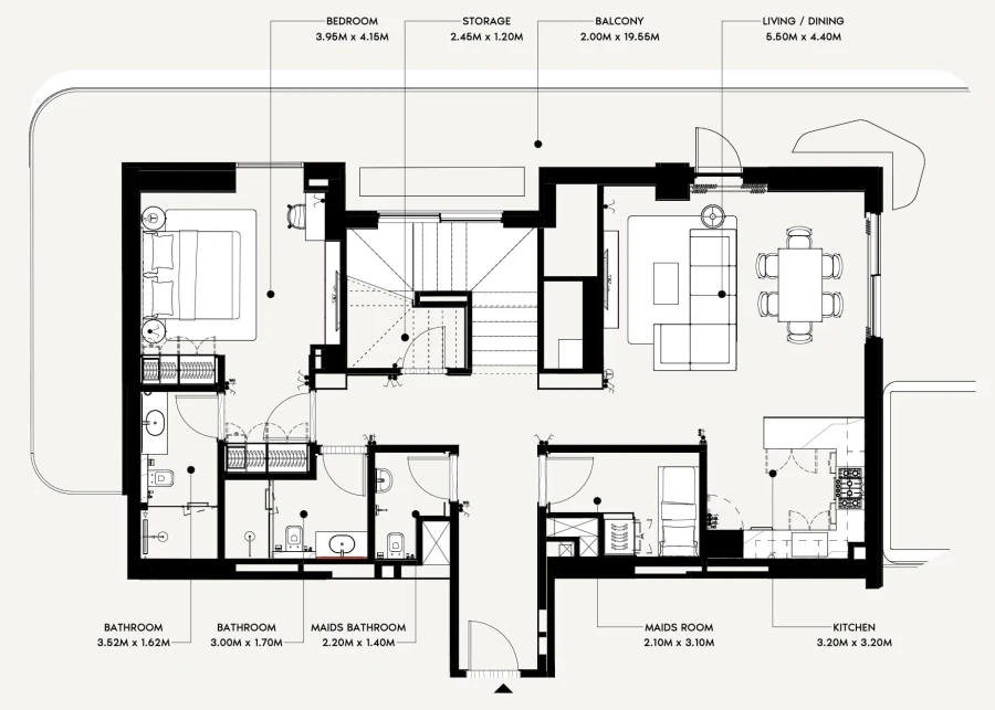 4 BR — Penthouse Type-08