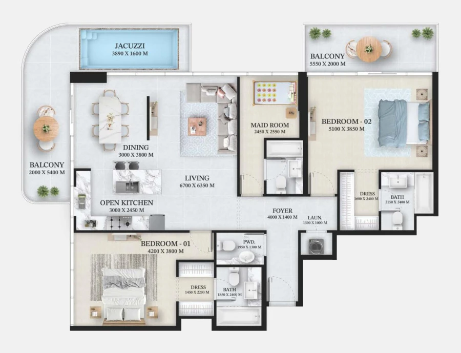 2 BR — 2 Bedroom Apartment