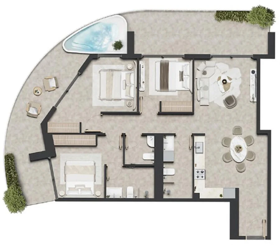 3 BR — 3 Bedroom Type 02