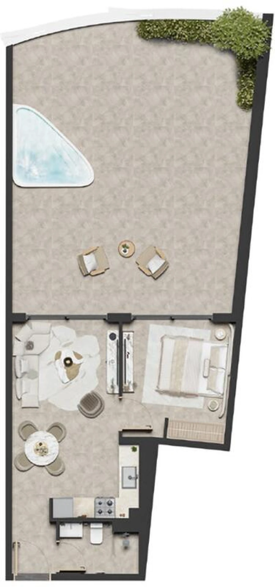 1 BR — 1 Bedroom Type 04B