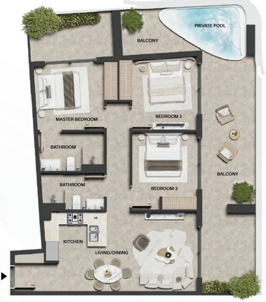 3 BR — 3 Bedroom Type 02