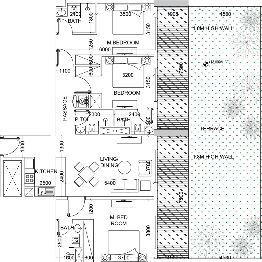 3 BR — 3 Bedroom Type 2
