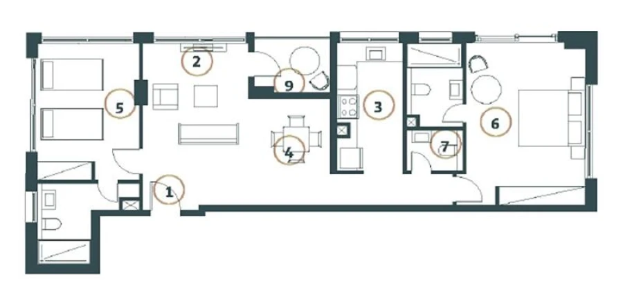2 BR — 2 Bedroom Type C