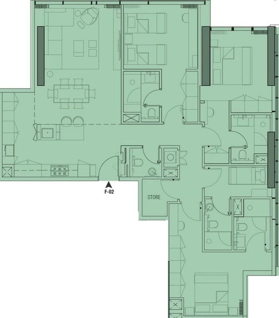 3 BR — 3 Bedroom 2