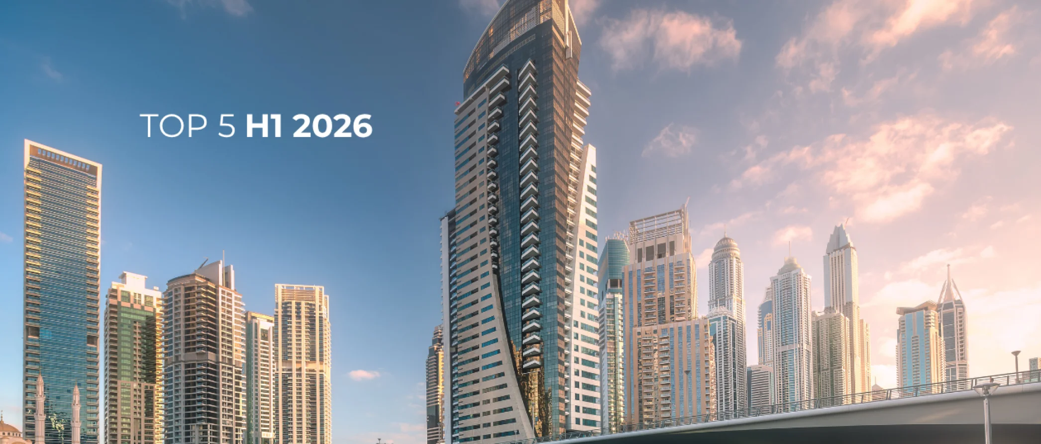 Nejžádanější lokality Dubaje v první polovině roku 2026: kde investoři a kupující nakupují nejvíce