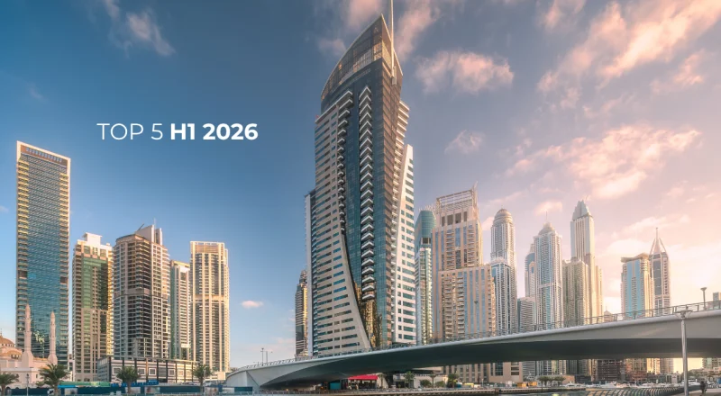 Nejžádanější lokality Dubaje v první polovině roku 2026: kde investoři a kupující nakupují nejvíce